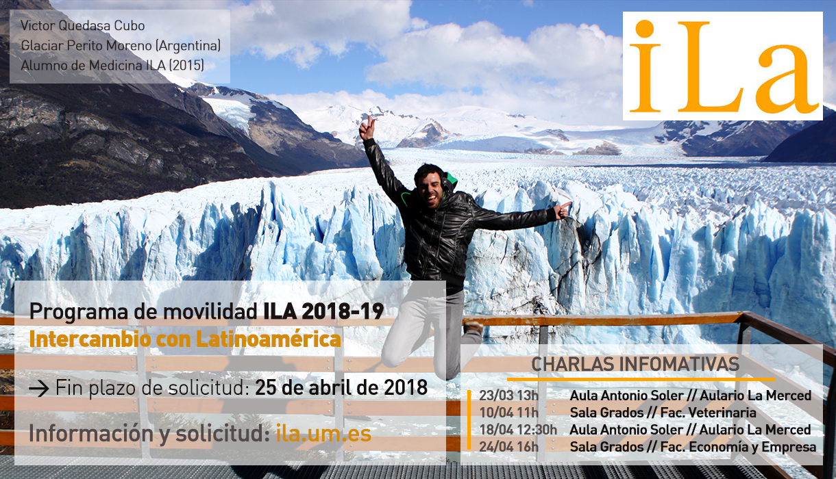 Próxima apertura del programa ILA de Intercambio con Latinoamérica y charlas informativas