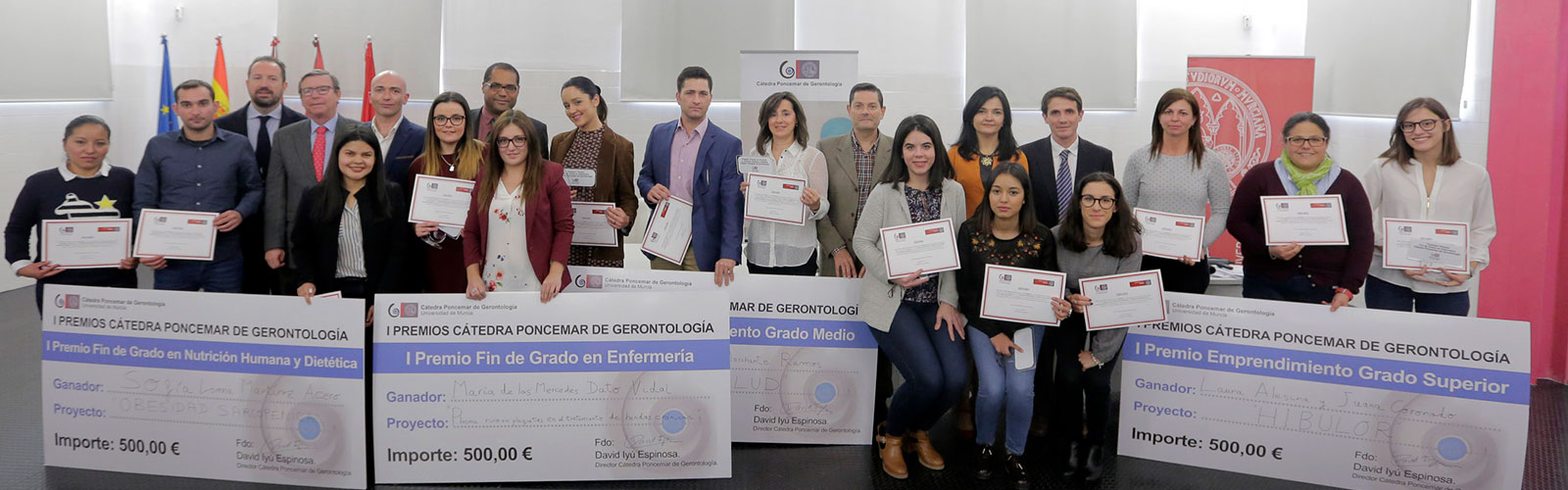Entrega de premios de la Cátedra Poncemar de Gerontología