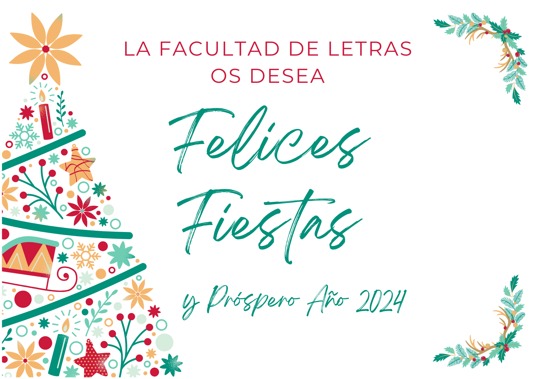 Felicitación Navidad 2023 - Facultad de Letras