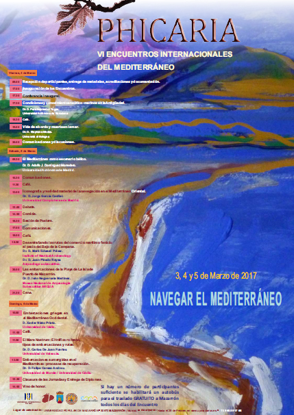 VI ENCUENTROS INTERNACIONALES DEL MEDITERRÁNEO «Navegar el Mediterráneo»
