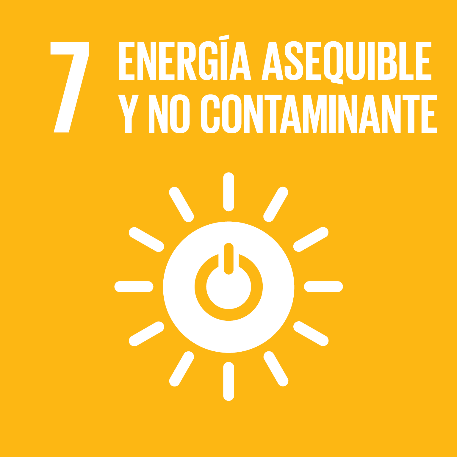 ODS 7. Energía asequible y no contaminante