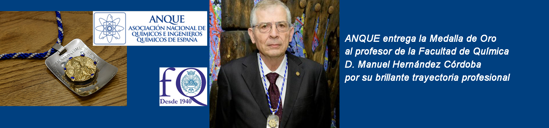 Medalla de Oro a D. Manuel Hernández Córdoba