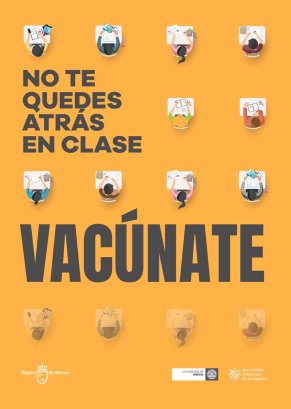 Cartel campaña de vacunación Universidades Públicas