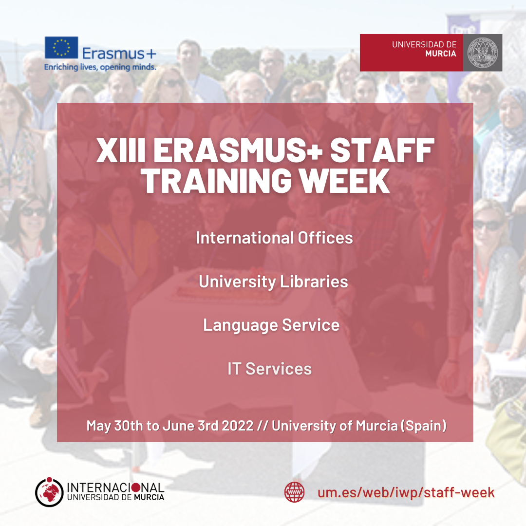 La UMU forma a 58 representantes de 53 universidades de 30 países durante una semana en su XIII Erasmus+ Staff Training Week