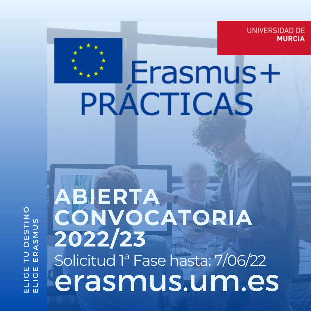Abierta la nueva convocatoria del programa Erasmus+ Prácticas para el curso 2022-23