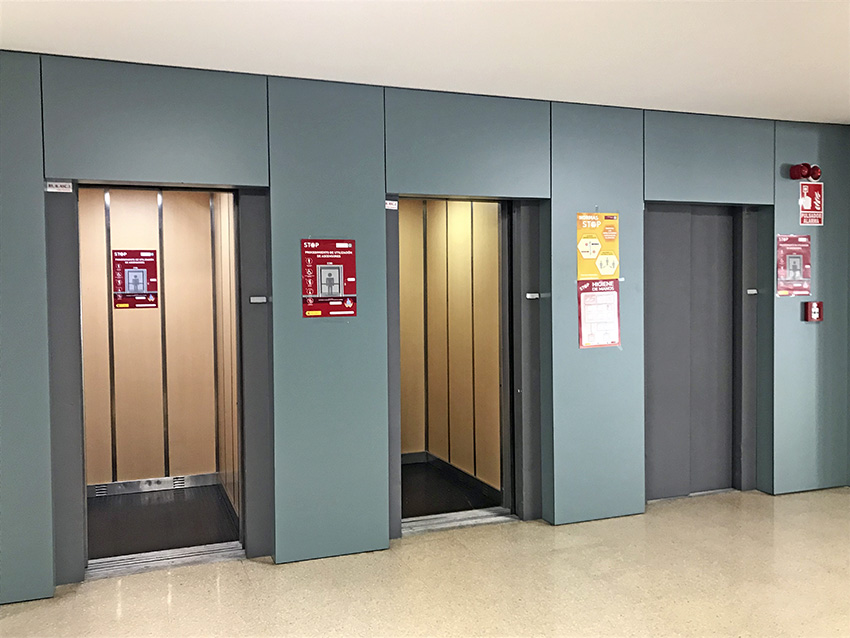 Inspecciones técnicas reglamentarias de ascensores en la UMU. 