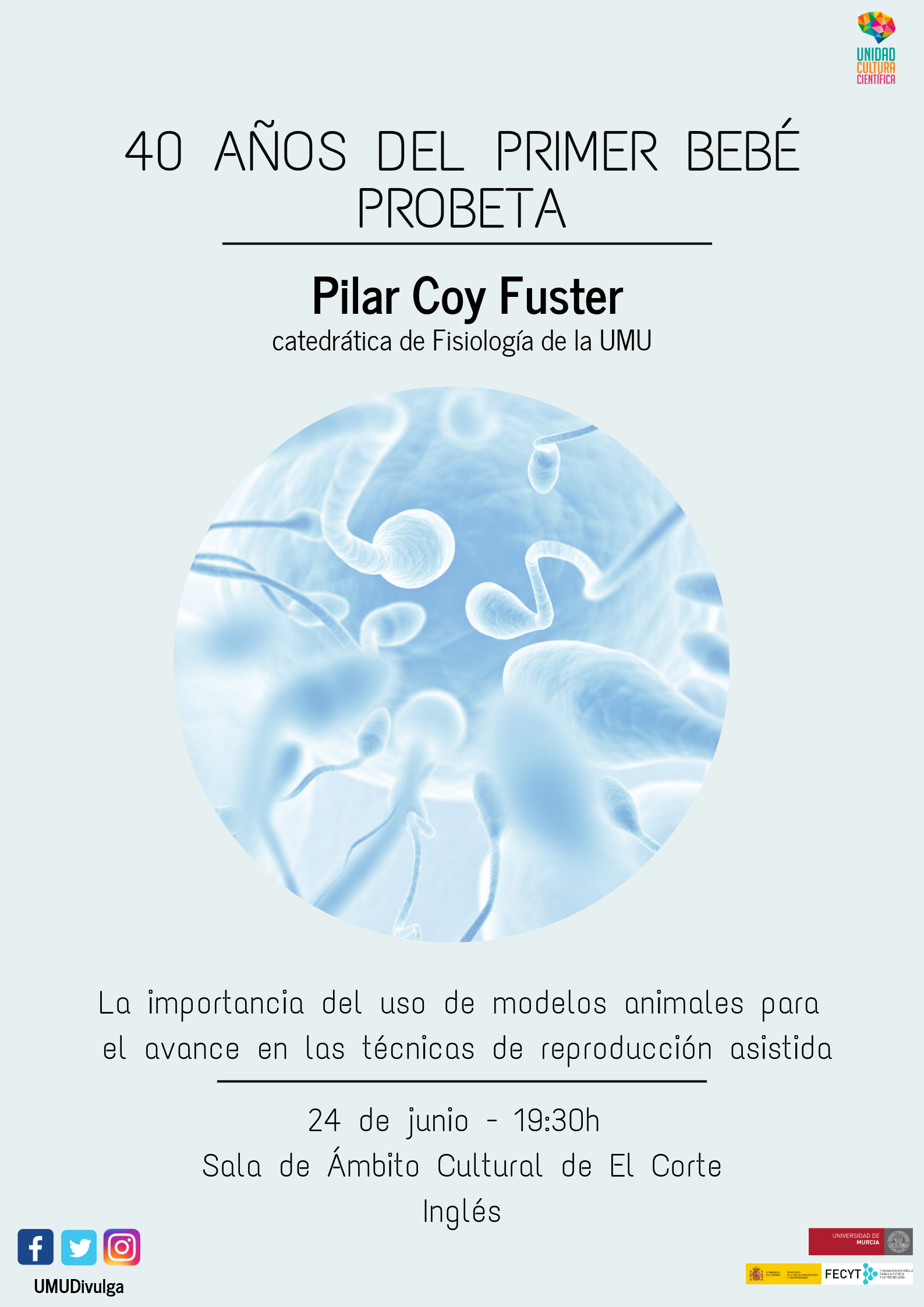 cartel conferencia Pilar Coy