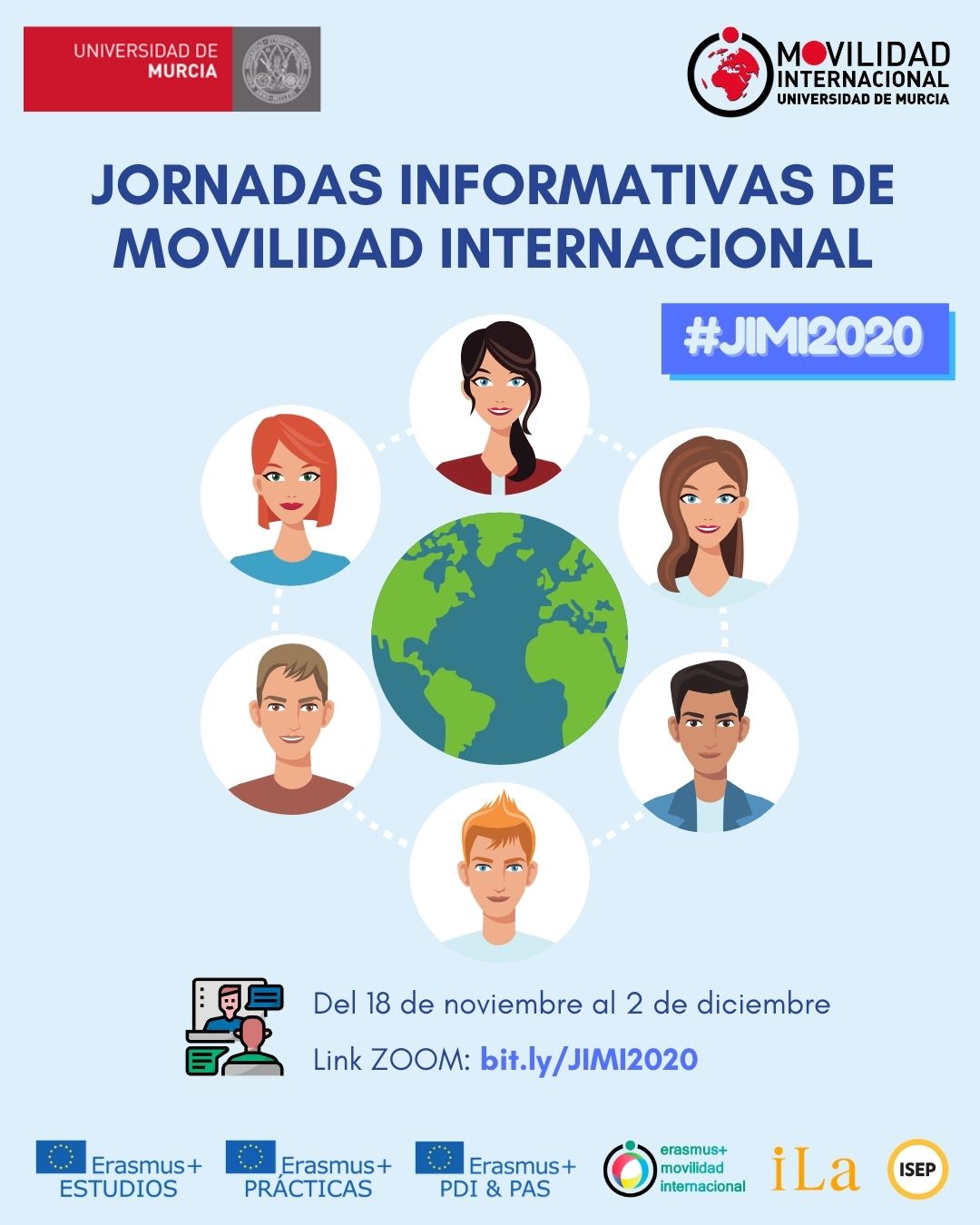 Continuan las Jornadas Informativas de Movilidad Internacional #JIMI2020