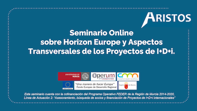 Seminario online “Horizonte Europa y Aspectos Transversales de los proyectos de I+D+i
