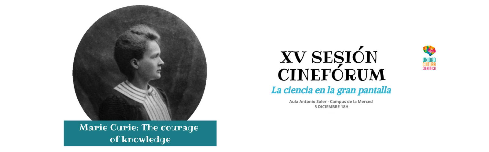 El cinefórum de la Universidad de Murcia celebra el Año Internacional de la Tabla Periódica con Marie Curie