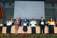 Uno de los grupos de estudiantes premio extraordinario de doctorado