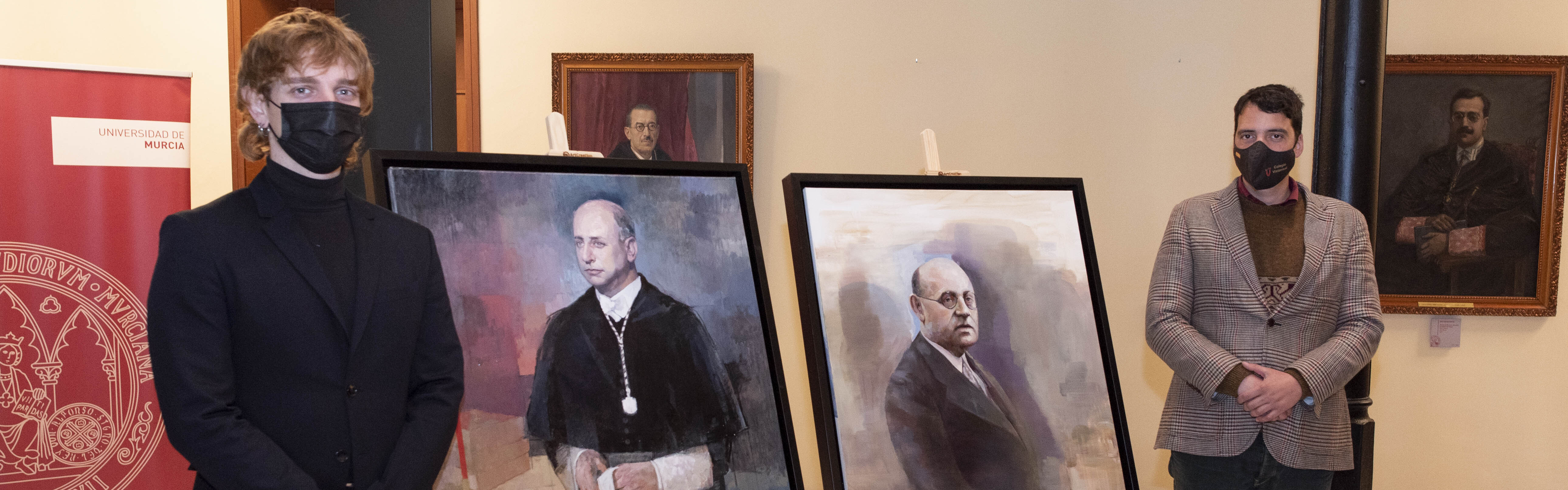 La Universidad de Murcia incorpora a su Galería los retratos de los dos rectores de la institución durante la Guerra Civil