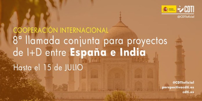 8ª Llamada Multisectorial (España - India) para proyectos de I+D colaborativos