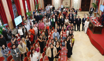 Foto del salón de plenos del Ayuntamiento en la inauguración del congreso