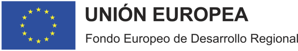 Emblema Unión Europea. Fondo Europeo de Desarrollo Regional 
