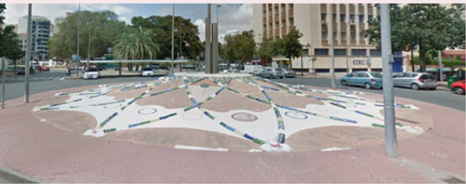 Mosaicos de la plaza de España, Cartagena (España)