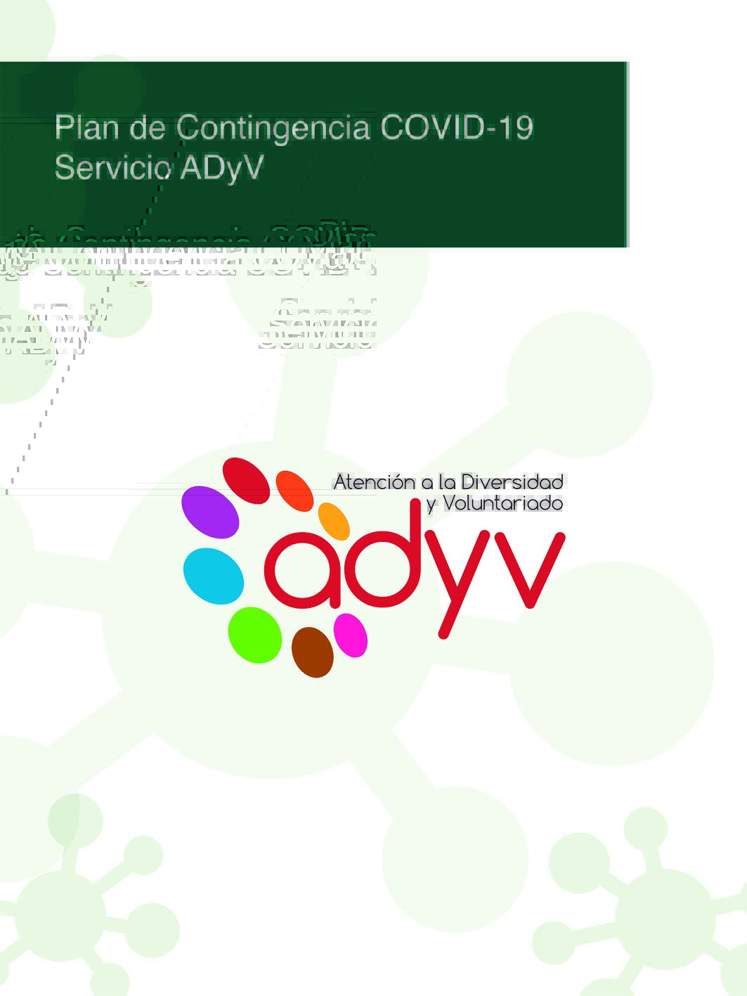 Actuaciones servicio ADyV por COVID-19. Plan de Contingencia