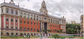 Main facade of the University of Murcia