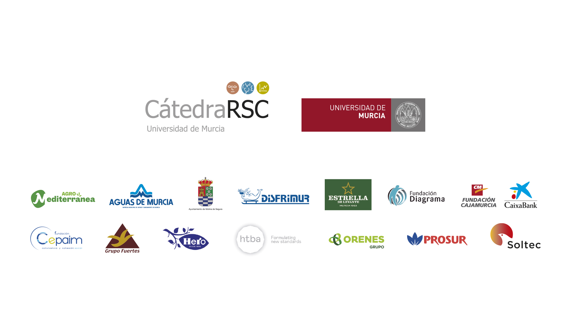 Patrocinadores de la Cátedra de RSC dela Universidad de Murcia