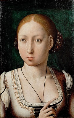 Retrato de Juana. Juan de Flandes, 1496-1500