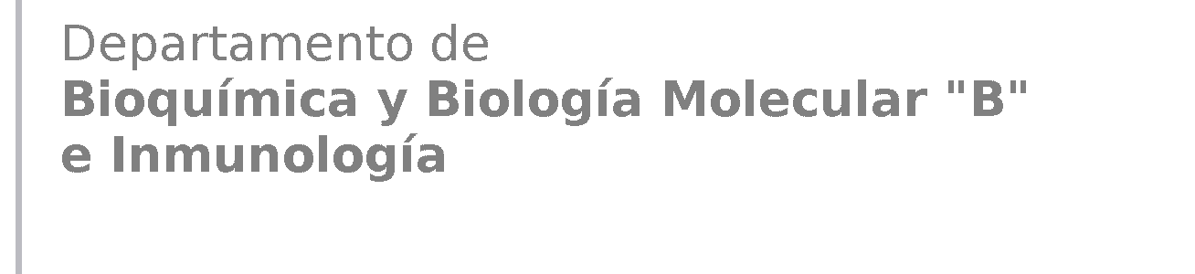 Logo Departamento de Bioquímica y Biología Molecular B e Inmunología