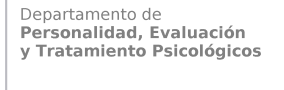 Logo Departamento de Personalidad, Evaluación y Tratamiento Psicológicos