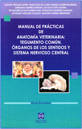 Manual de Prácticas de Anatomía Veterinaria: Tegumento Común, Órganos de los Sentidos y Sistema Nervioso Central.