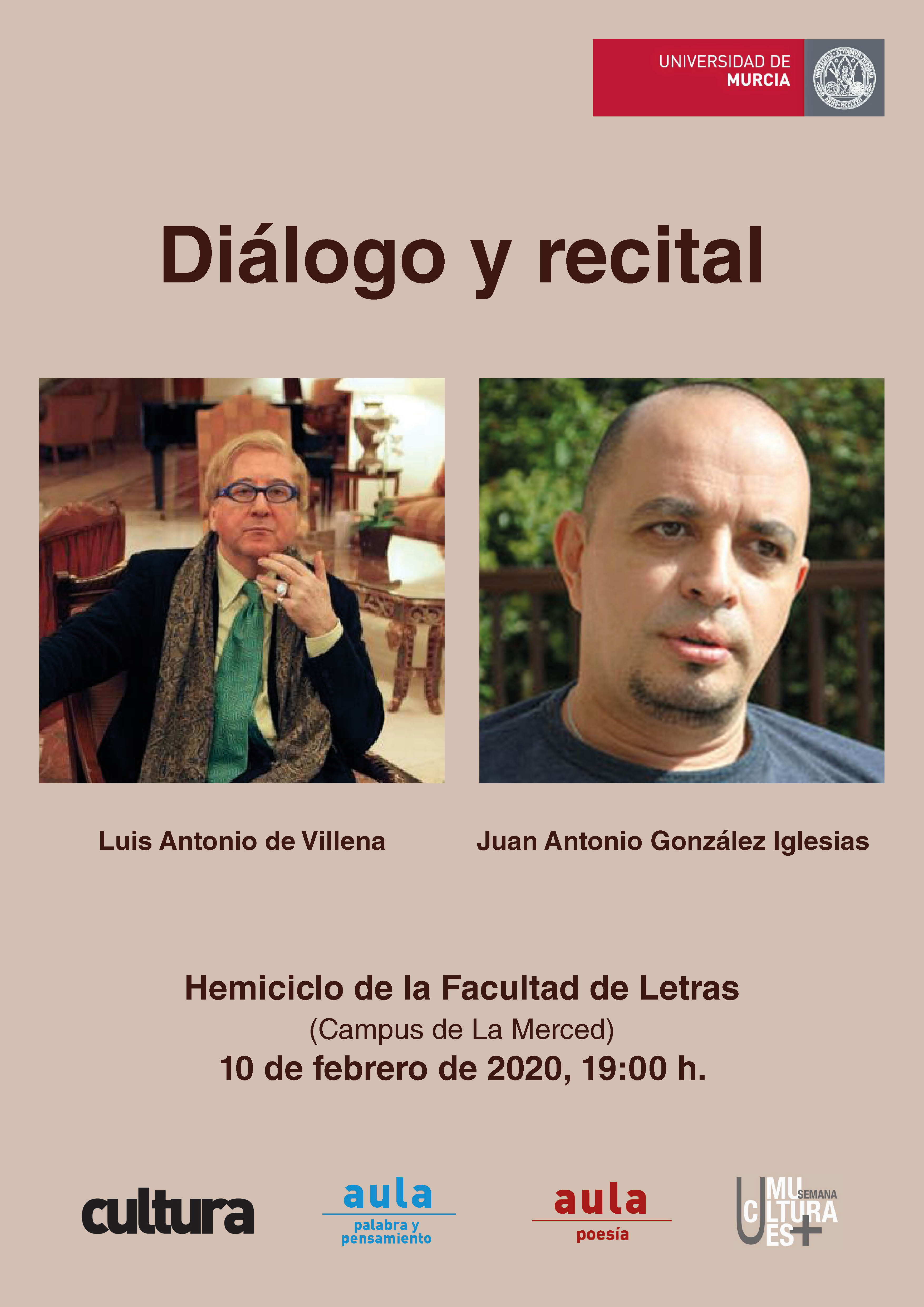 Ciclo 'Diálogos' con Luis Antonio de Villena y Juan Antonio González