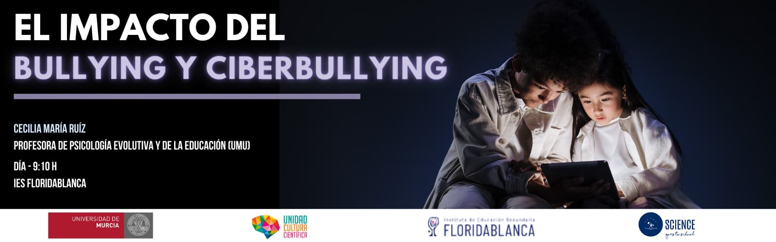 La UMU organiza una charla para concienciar a los adolescentes sobre el impacto emocional del bullying