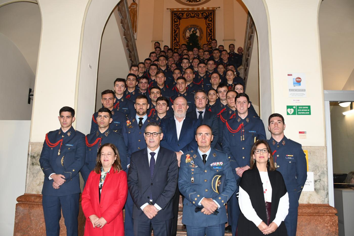 Visita institucional de la Academia General del Aire a la Universidad de Murcia