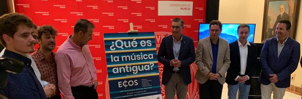 La UMU presenta la VI edición del ECOS Festival Internacional de Música Antigua de los municipios de Sierra Espuña