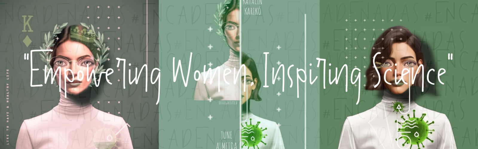 Encadenadas, la campaña ilustrativa de la UMU para poner en valor a las mujeres científicas por el 11F
