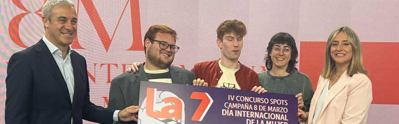 Tres estudiantes de 3º de Comunicación Audiovisual ganan la cuarta edición del Concurso de spots de La 7 TV Región de Murcia