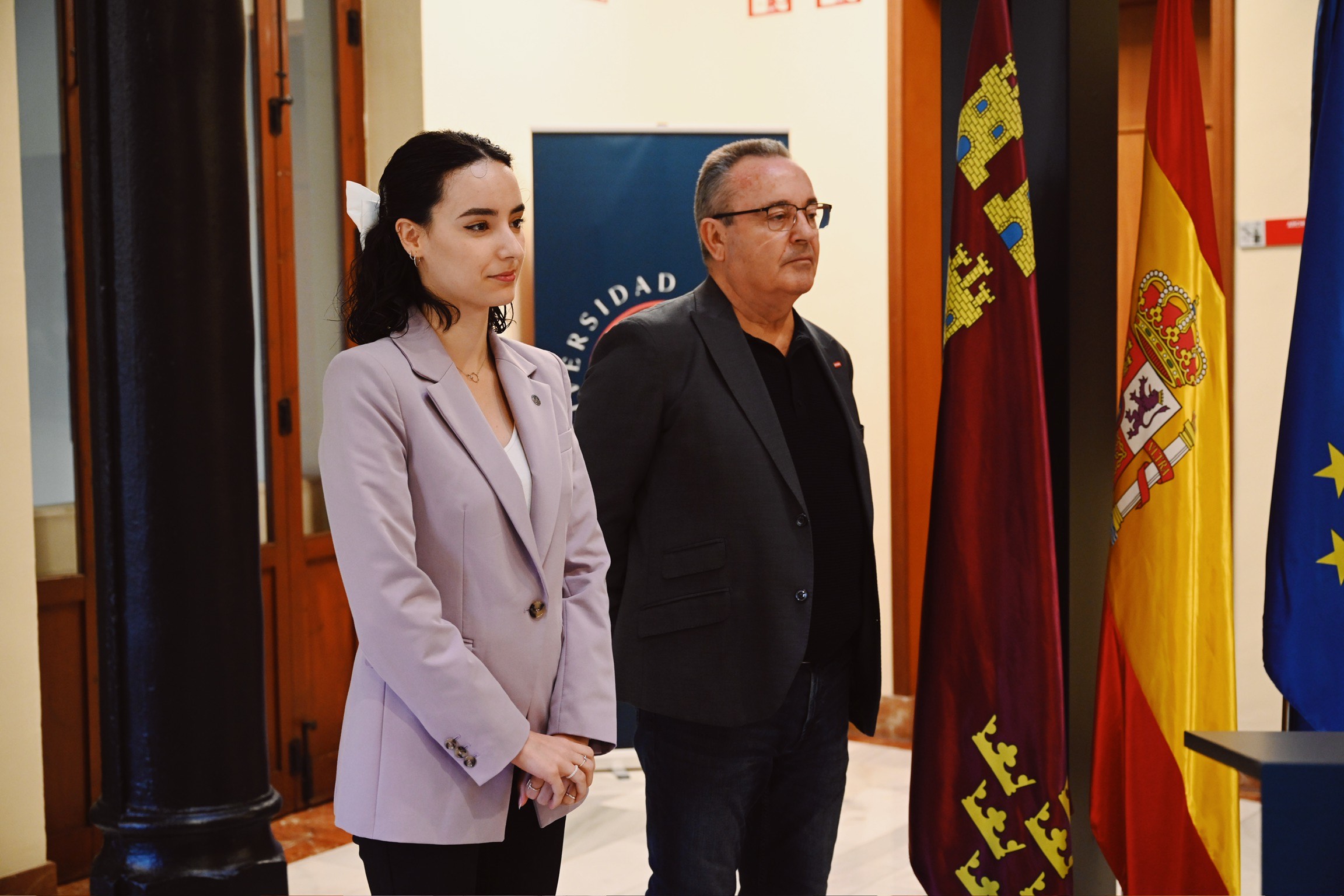 María Juárez y Santiago Navarro toman posesión como vocales del Consejo Social de la Universidad de Murcia
