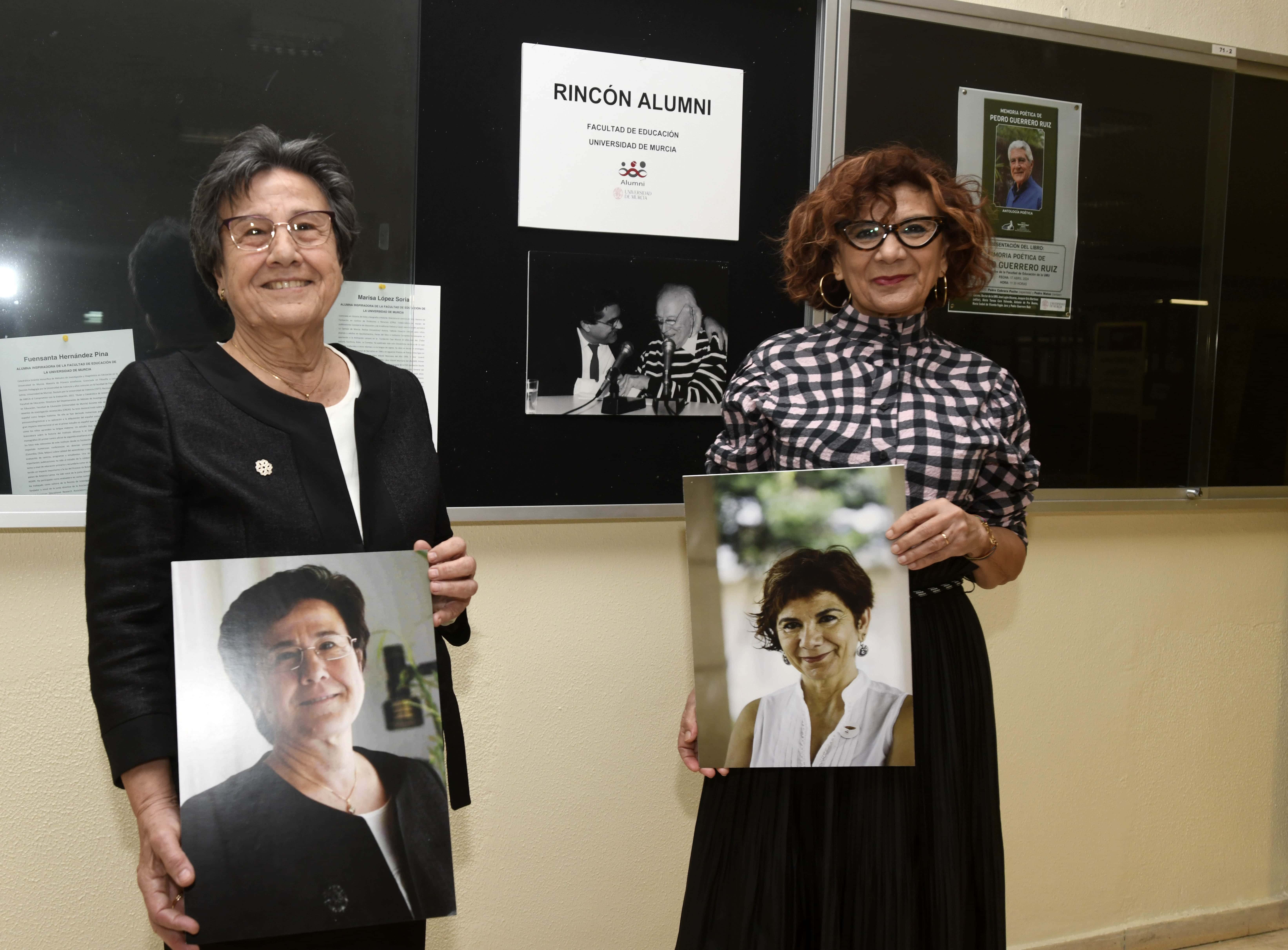 La Facultad de Educación incorpora a Marisa López Soria y Fuensanta Hernández Pina a su Rincón Alumni
