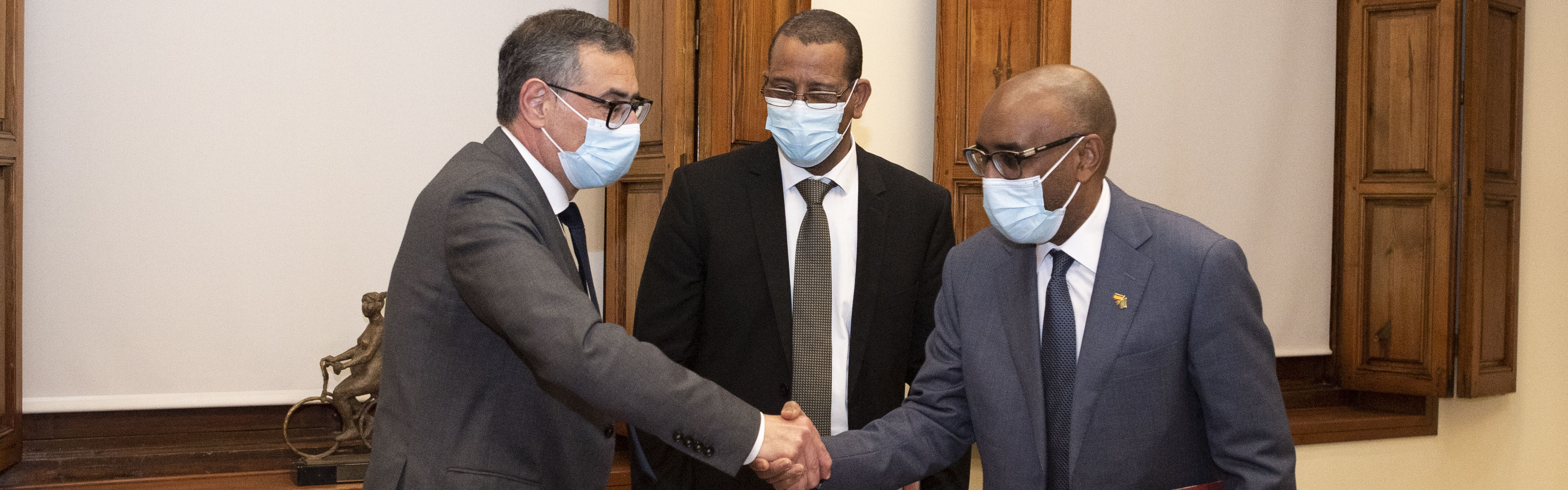La UMU y la UPCT firman un convenio de colaboración con la Universidad de Nouakchott (Mauritania)