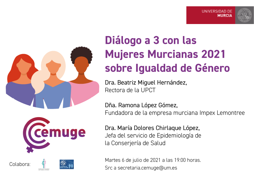 Diálogo a 3 con las Mujeres Murcianas de 2021
