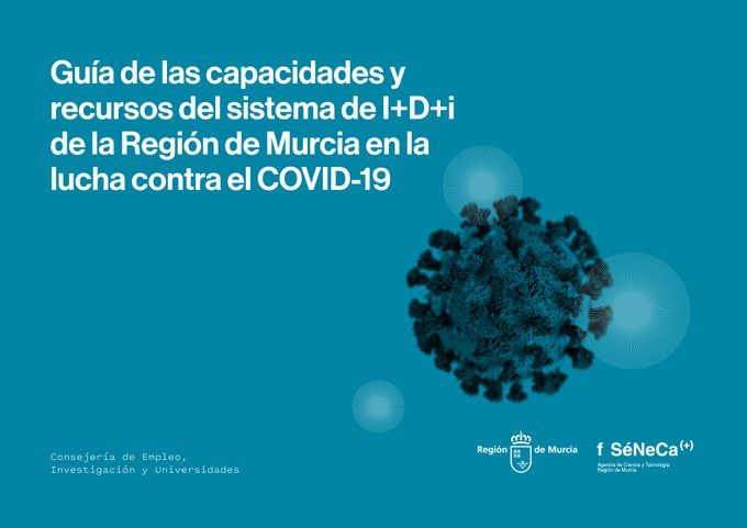 Publicada la Guía de Capacidades y Recursos del Sistema de I+D +i de la Región de Murcia en la lucha contra la Covid-19