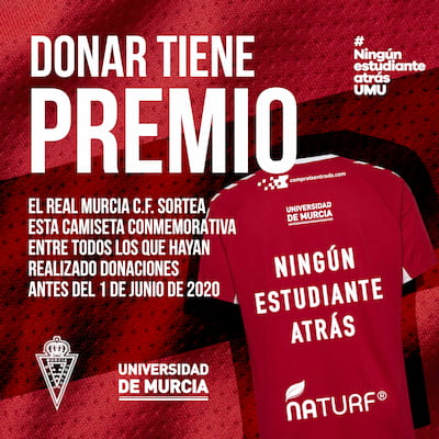 El Real Murcia dona una camiseta conmemorativa