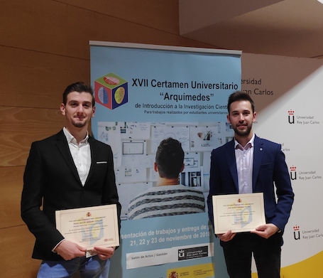 Dos alumnos de la FIUM obtienen el Premio Especial de la Fundación ONCE en el Certamen Arquímedes y Accésit