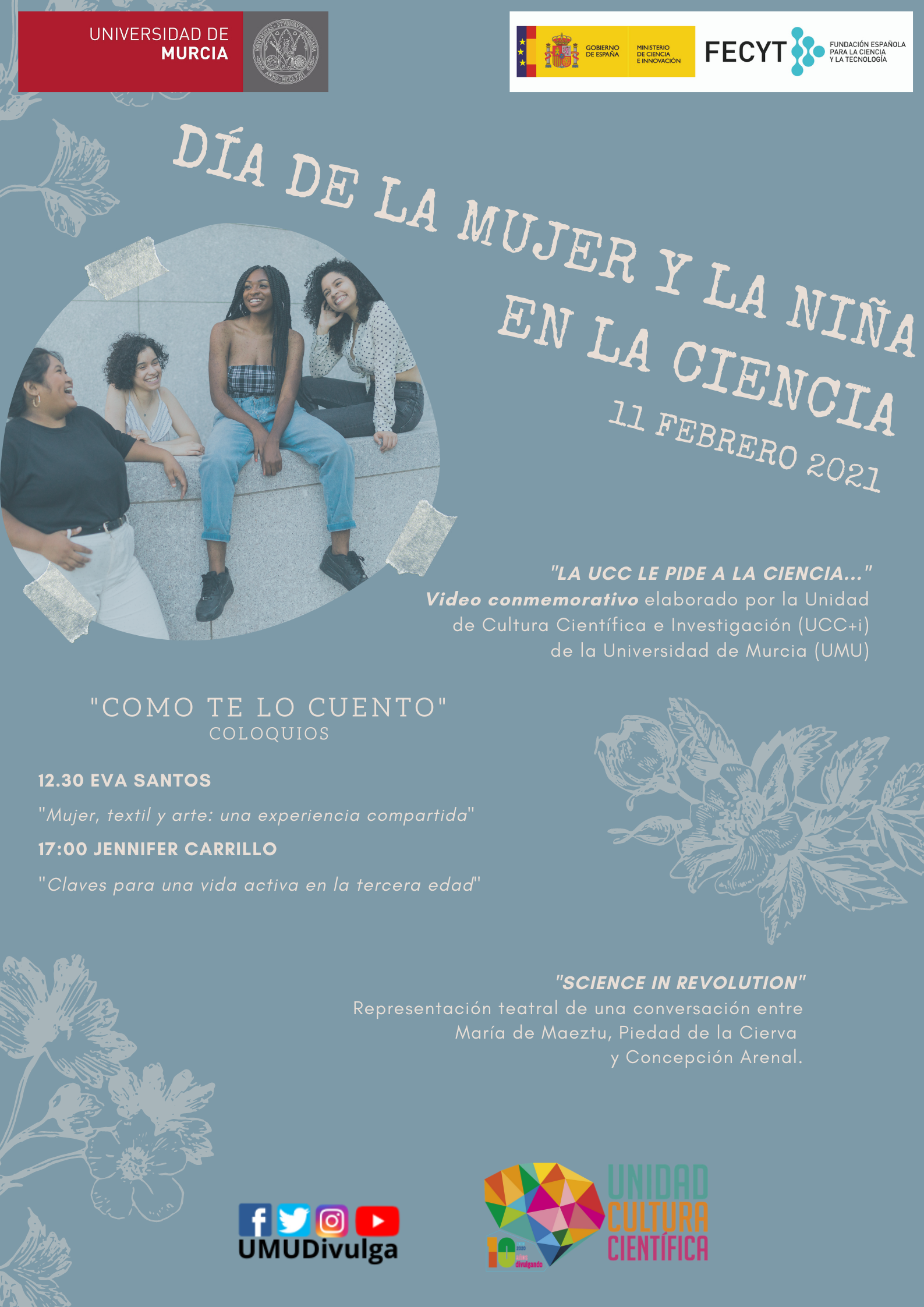 “Como te lo cuento”, un proyecto de la UMU para celebrar el Día Internacional de la Mujer y la Niña en la Ciencia