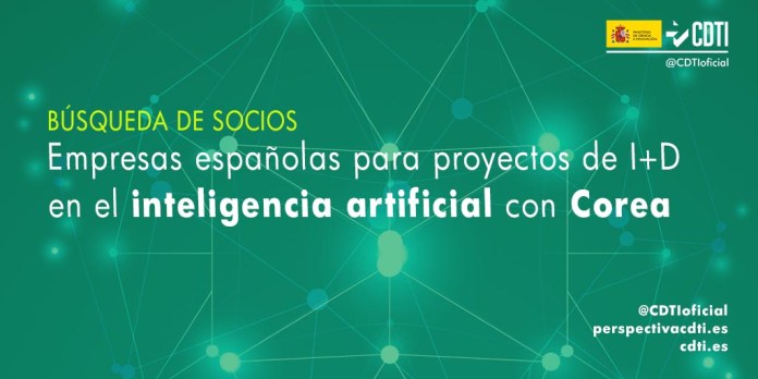 Búsqueda de socios españoles para desarrollar proyectos de I+D en inteligencia artificial con Corea del Sur