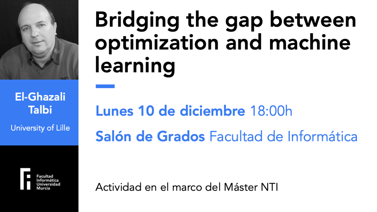 Charla: Bridging the gap between optimization and machine learning
