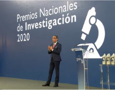 El vicerrector de la UMU José Manuel López Nicolás imparte la conferencia de divulgación científica de la entrega de Premios Nacionales de Investigac