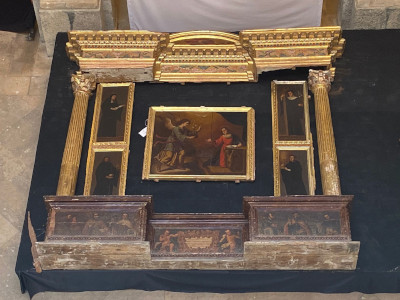 Un equipo de investigación de la UMU descubre y recompone un retablo inédito del siglo XVI
