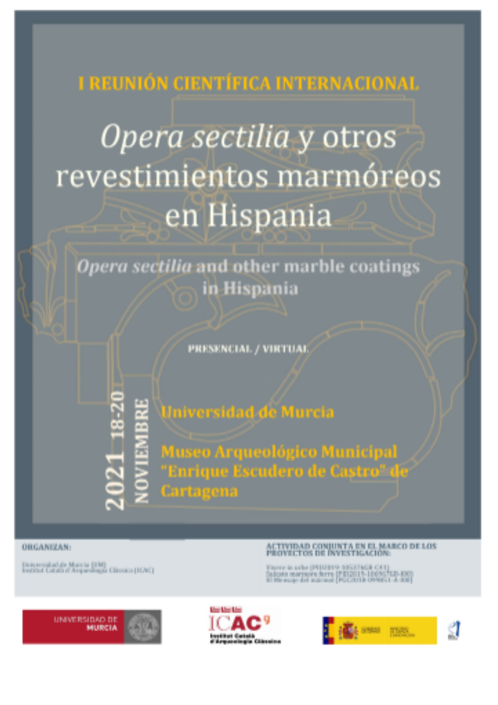 La UMU organiza la reunión científica Opera sectilia y otros revestimientos marmóreos en Hispania