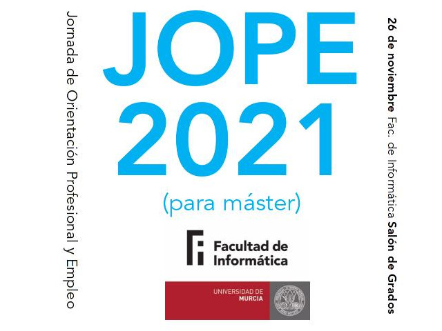 JOPE máster 2021 announcement