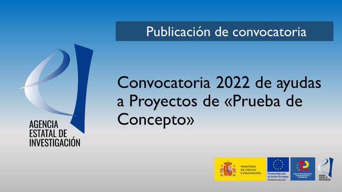 Convocatoria de Proyectos Prueba de Concepto 2022