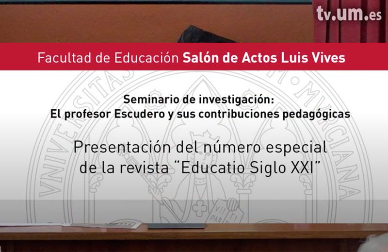 Seminario de investigación: El profesor Escudero y sus contribuciones pedagógicas