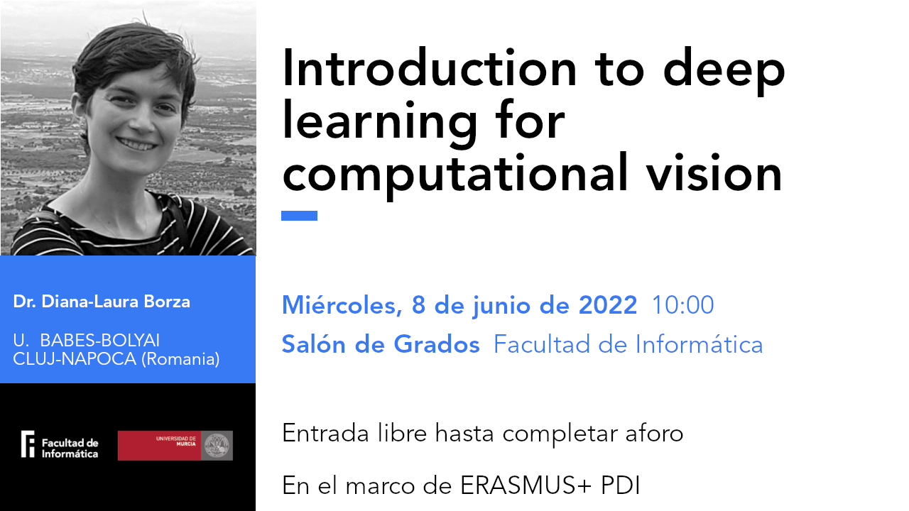 Charla: Introduction to deep learning for computational vision